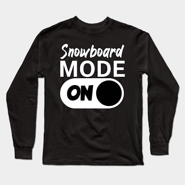 Snowboard mode on Long Sleeve T-Shirt by maxcode